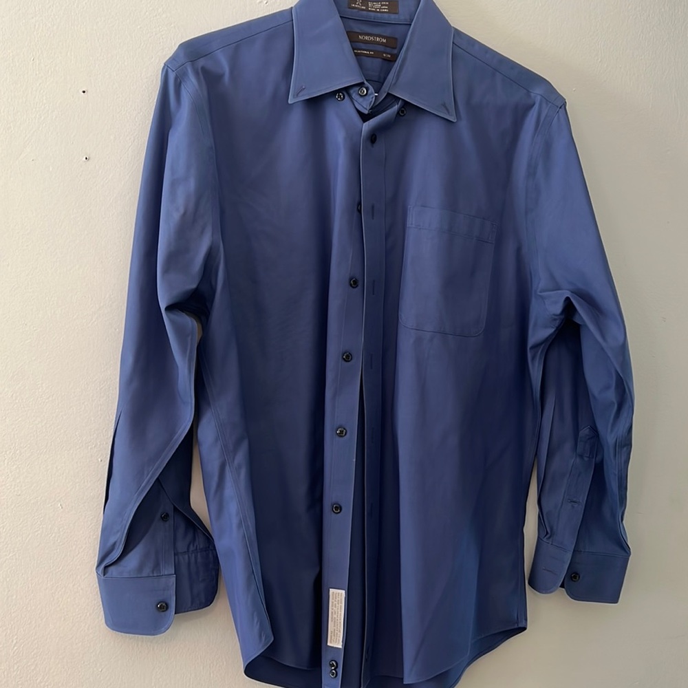 Nordstrom Blue Mens Dress Shirt